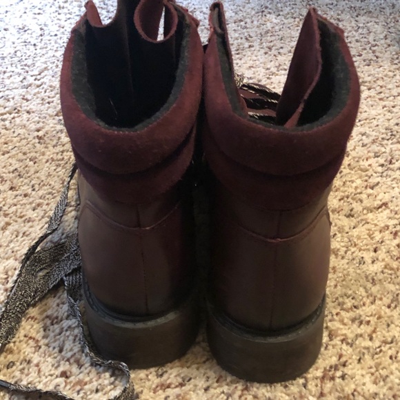 Sam Edelman lace-up leather boots - Picture 2 of 2